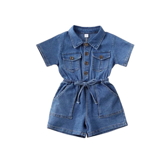 Denim Romper