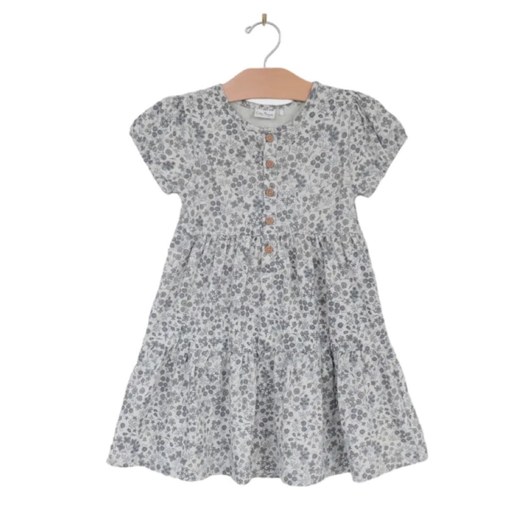 Calico Floral Henley Dress