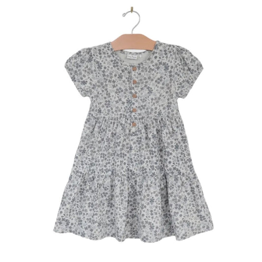 Calico Floral Henley Dress