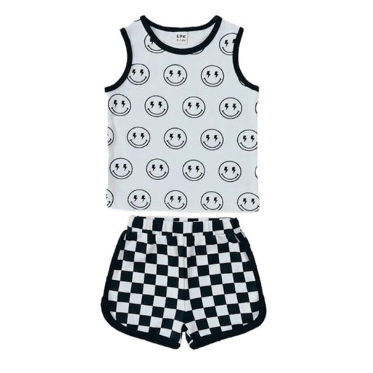 Smiley Checkered Set